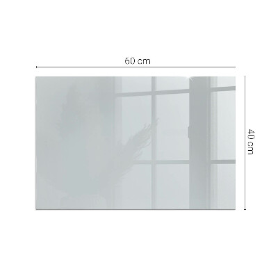 Glass fire hearth rectangular Color Gray
