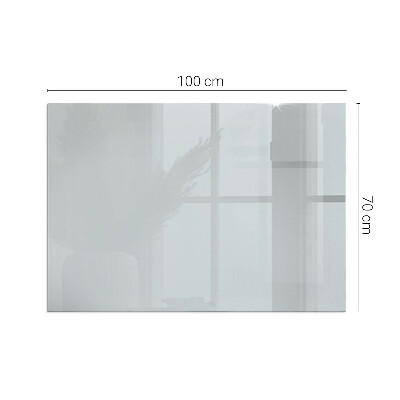 Glass fire hearth rectangular Color Gray