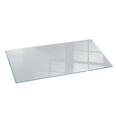 Glass fire hearth rectangular Color Gray