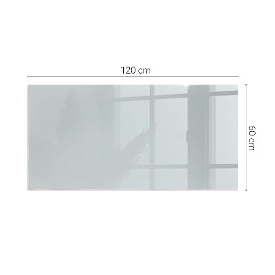 Glass fire hearth rectangular Color Gray