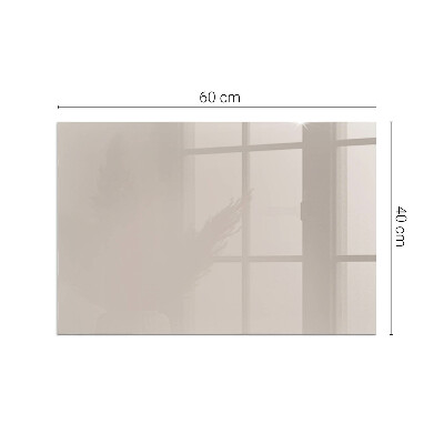 Glass fire hearth rectangular Color: Light brown
