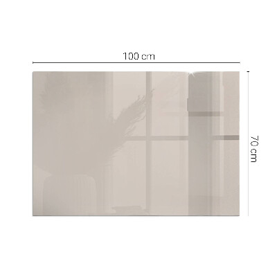 Glass fire hearth rectangular Color: Light brown