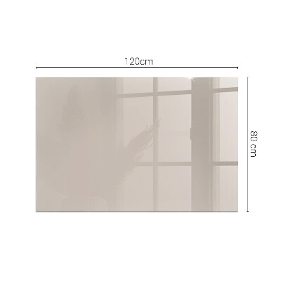 Glass fire hearth rectangular Color: Light brown