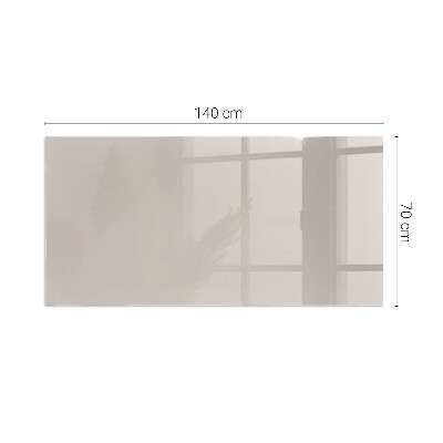 Glass fire hearth rectangular Color: Light brown
