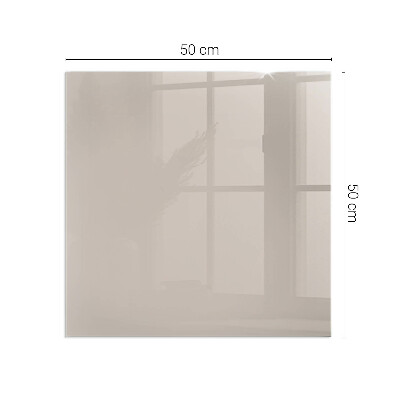 Glass fire hearth rectangular Color: Light brown