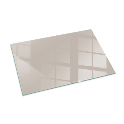 Glass fire hearth rectangular Color: Light brown