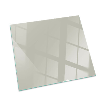 Corner glass hearth rectangular Color Light cream