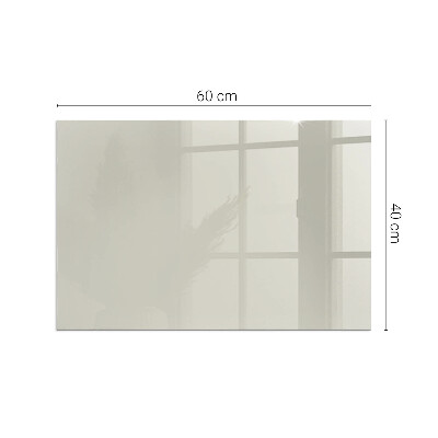 Corner glass hearth rectangular Color Light cream