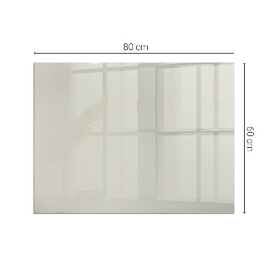 Corner glass hearth rectangular Color Light cream