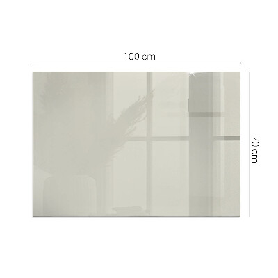 Corner glass hearth rectangular Color Light cream
