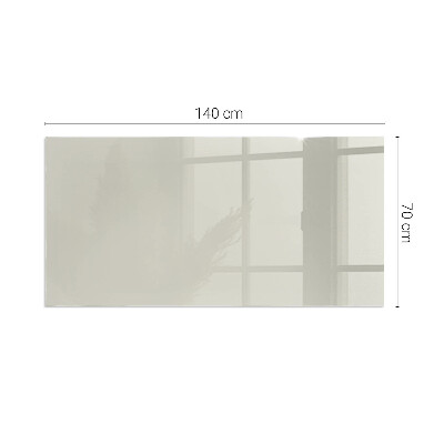 Corner glass hearth rectangular Color Light cream