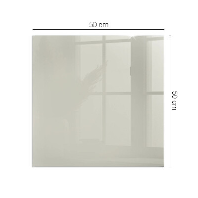 Corner glass hearth rectangular Color Light cream