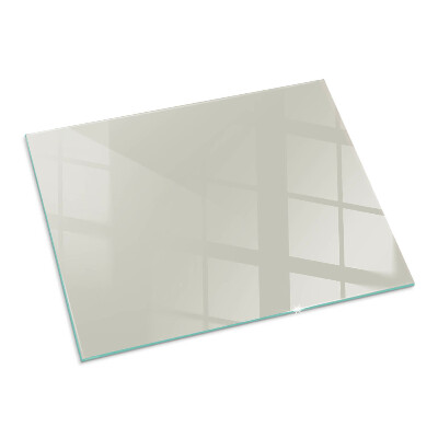 Corner glass hearth rectangular Color Light cream