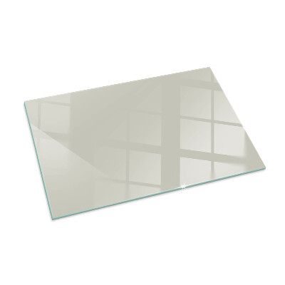 Corner glass hearth rectangular Color Light cream