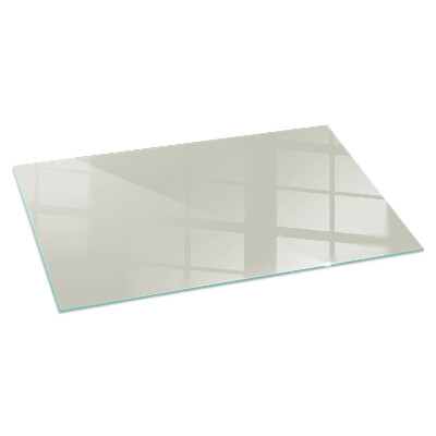 Corner glass hearth rectangular Color Light cream