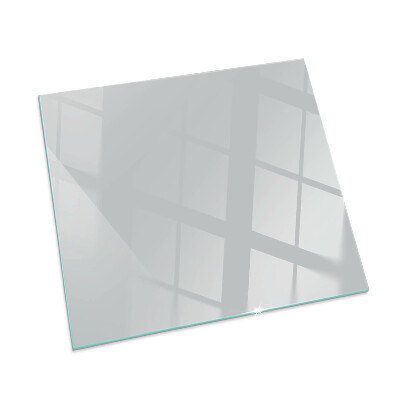 Glass fire hearth rectangular Color Gray
