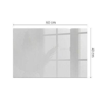 Glass fire hearth rectangular Color Gray