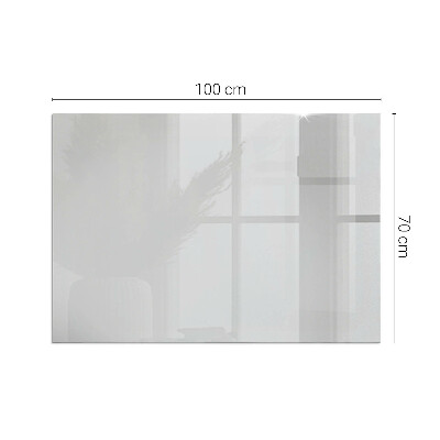 Glass fire hearth rectangular Color Gray