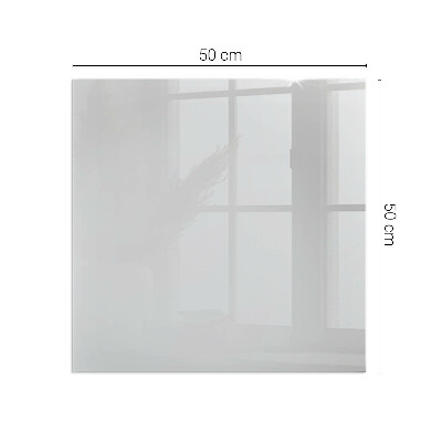 Glass fire hearth rectangular Color Gray