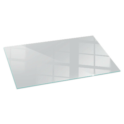Glass fire hearth rectangular Color Gray