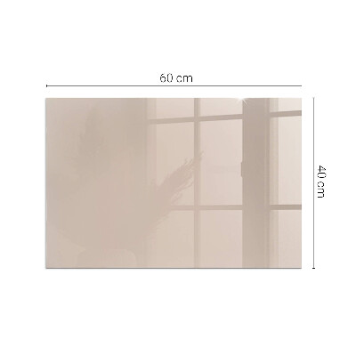 Corner glass hearth rectangular Color: Light brown