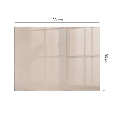 Corner glass hearth rectangular Color: Light brown