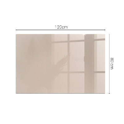 Corner glass hearth rectangular Color: Light brown