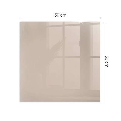 Corner glass hearth rectangular Color: Light brown