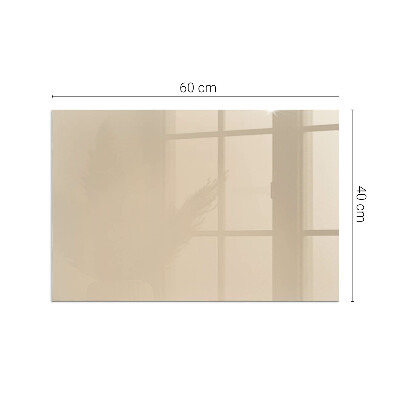 Corner glass hearth rectangular Color Beige