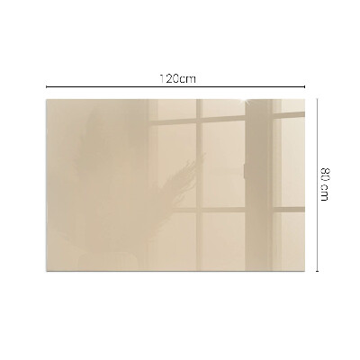 Corner glass hearth rectangular Color Beige