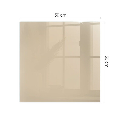 Corner glass hearth rectangular Color Beige