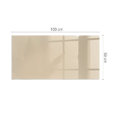 Corner glass hearth rectangular Color Beige