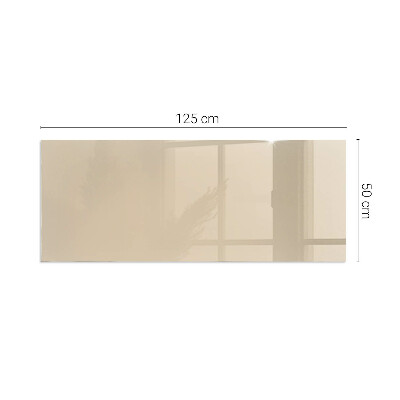 Corner glass hearth rectangular Color Beige