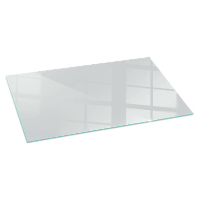 Glass fire hearth rectangular Color Gray