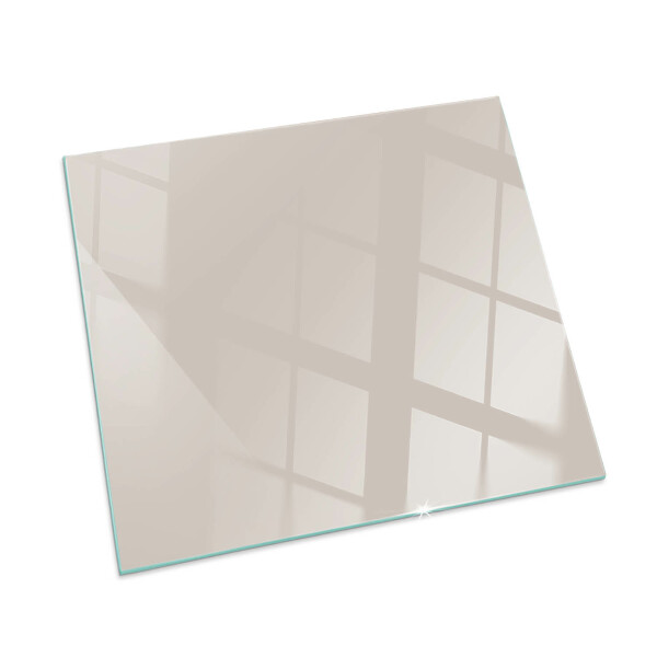 Corner glass hearth rectangular Color Pale pink