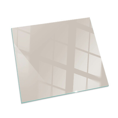 Corner glass hearth rectangular Color Pale pink