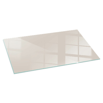 Corner glass hearth rectangular Color Pale pink
