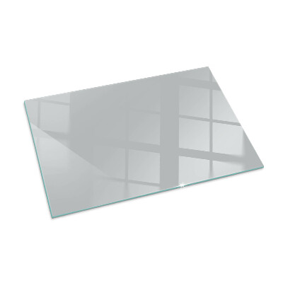 Glass fire hearth rectangular Color Light grey