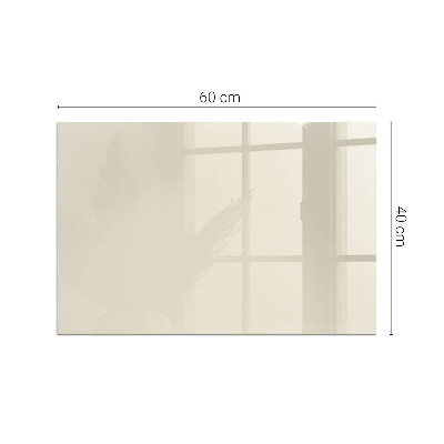 Corner glass hearth rectangular Color Beige