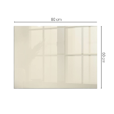 Corner glass hearth rectangular Color Beige