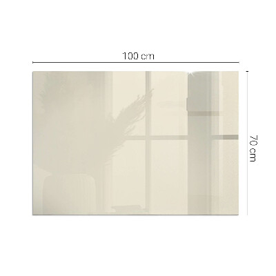 Corner glass hearth rectangular Color Beige