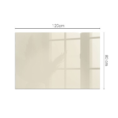 Corner glass hearth rectangular Color Beige