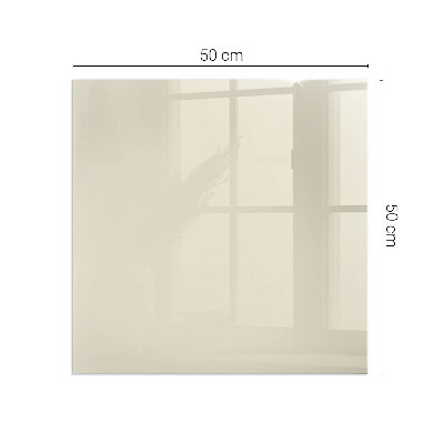 Corner glass hearth rectangular Color Beige