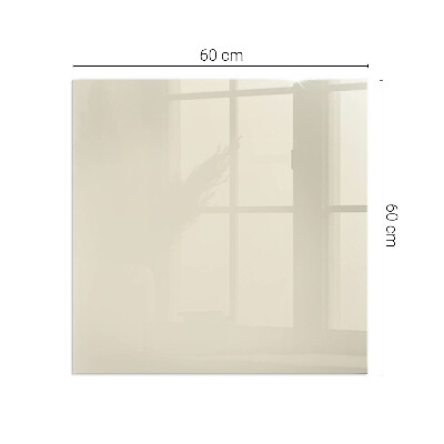 Corner glass hearth rectangular Color Beige