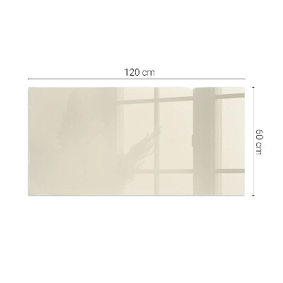 Corner glass hearth rectangular Color Beige