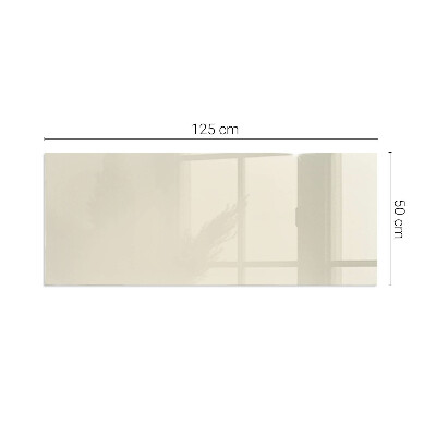 Corner glass hearth rectangular Color Beige