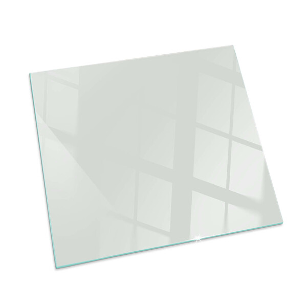 Glass fire hearth rectangular Color Gray