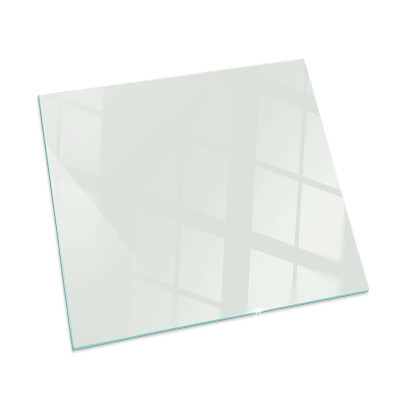 Corner glass hearth rectangular Ivory color
