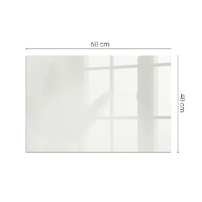Corner glass hearth rectangular Ivory color