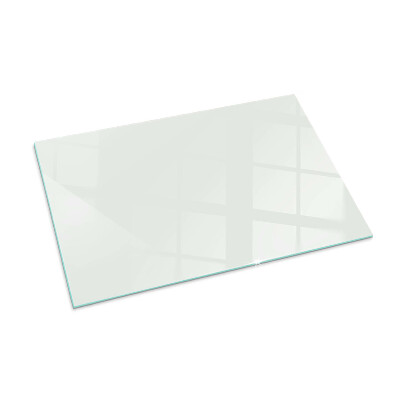 Corner glass hearth rectangular Ivory color